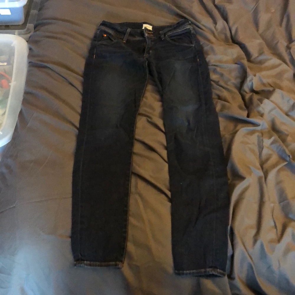 Dark denim skinny jeans